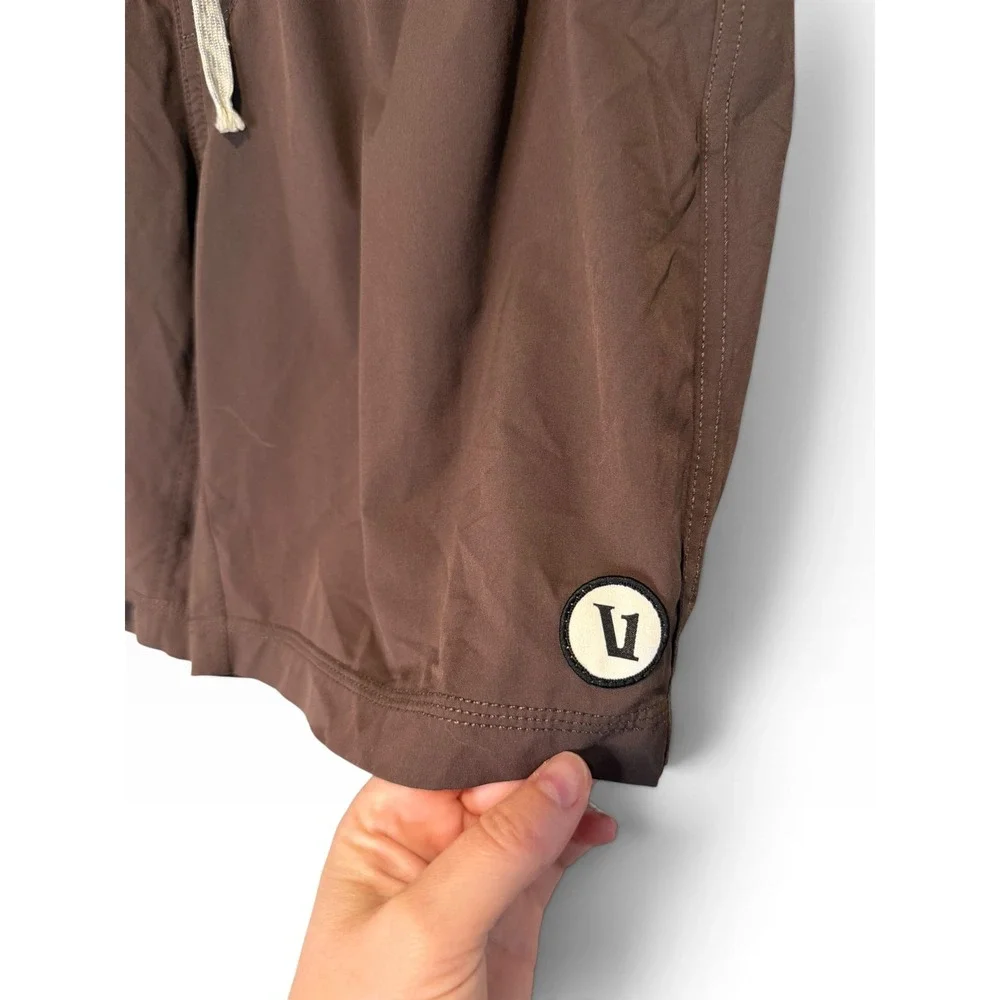 Vuori Mens Kore Short V302 Espresso Brown Active Training XL Basic Staple
